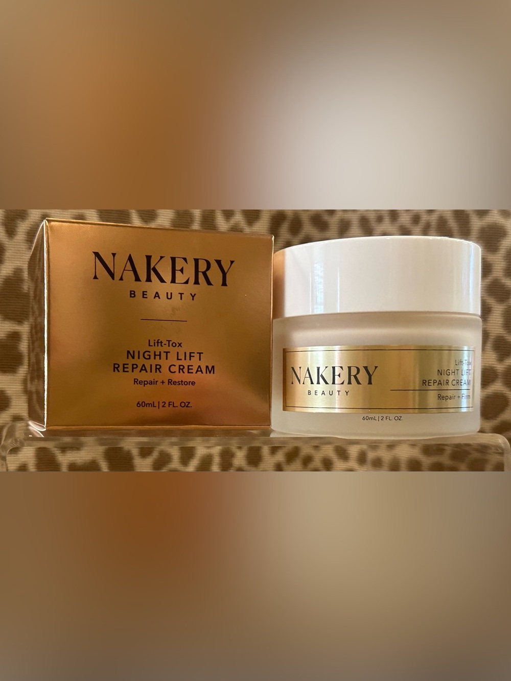 Nakery Lift-Tox Night Lift Repair Cream~Full Size~2fl oz~New In Sealed Box~$55